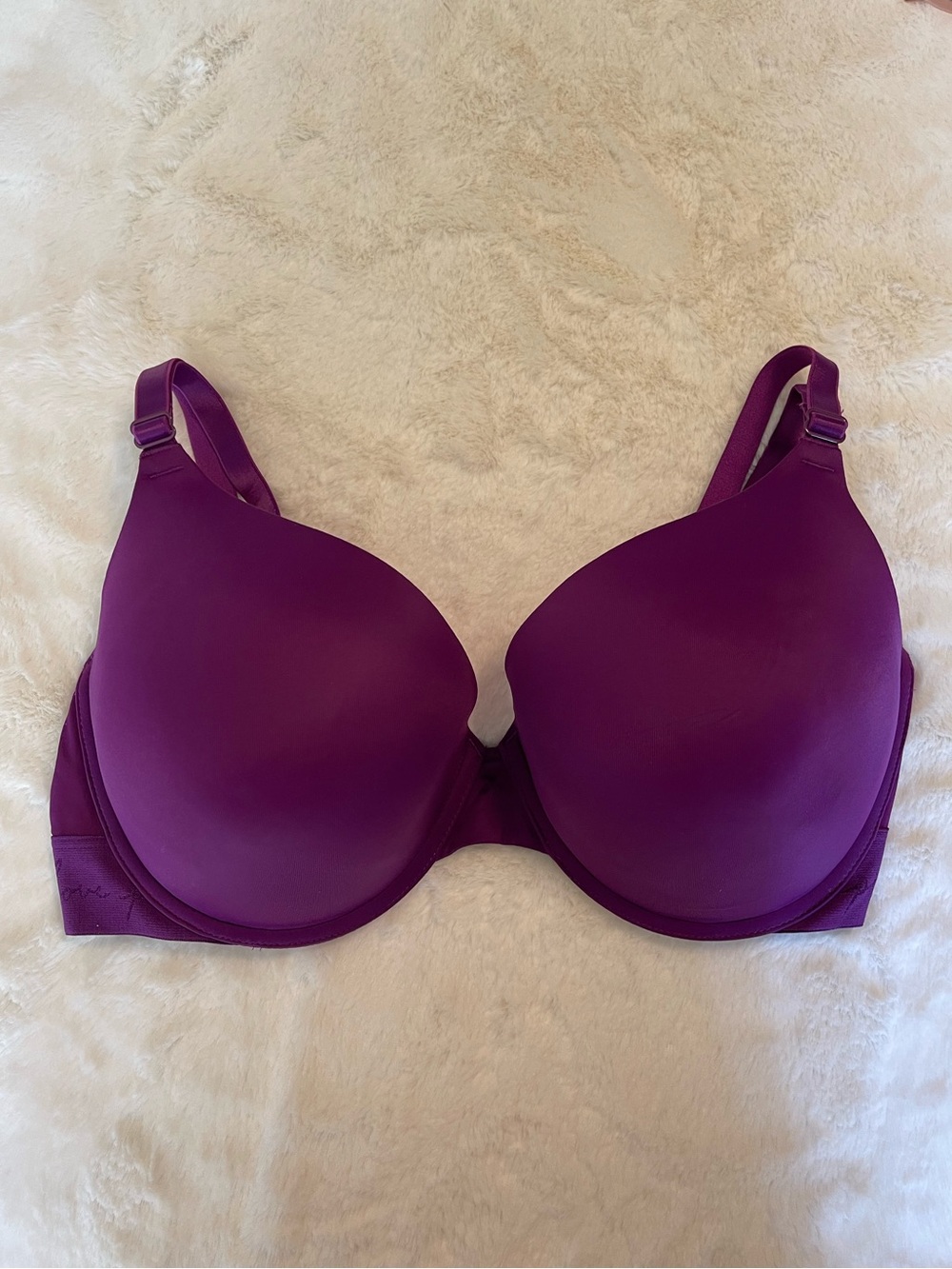 PINK Victoria's Secret Purple T-Shirt Push Up Bra